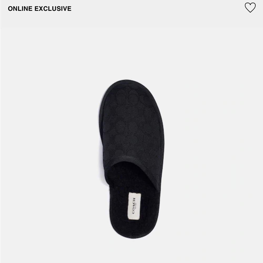🏈🏈Coach Size 10 Black Men’s Slippers, New Never Worn Perfect for Any Occasion - Picture 7 of 8